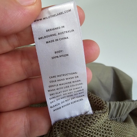 Wilo The Label Pants Womens Medium Gray Windbreaker Parachute Jogger Gorpcore - Picture 7 of 11